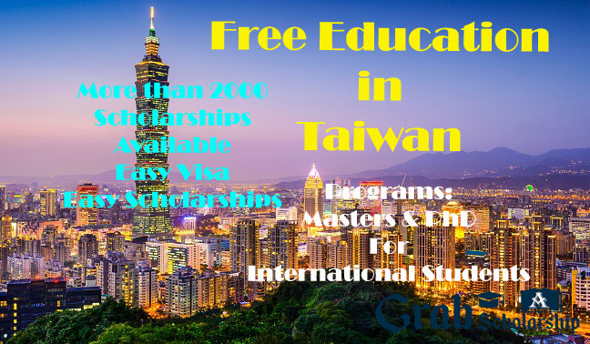 Taiwan Scholarships for international students