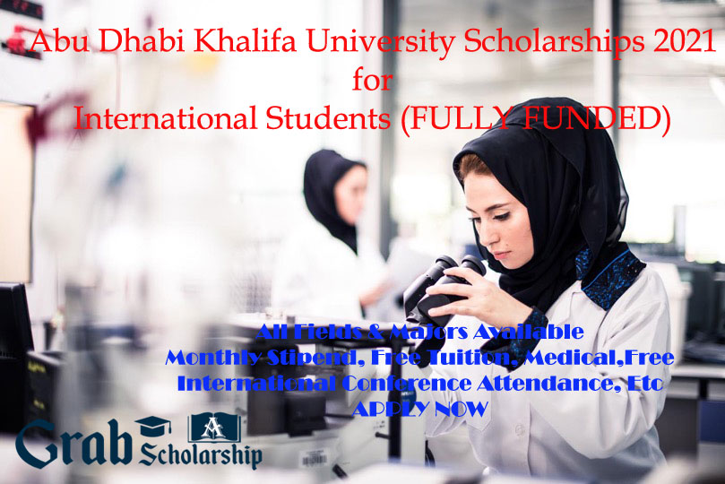 Abu Dhabi Khalifa University Scholarships 2021