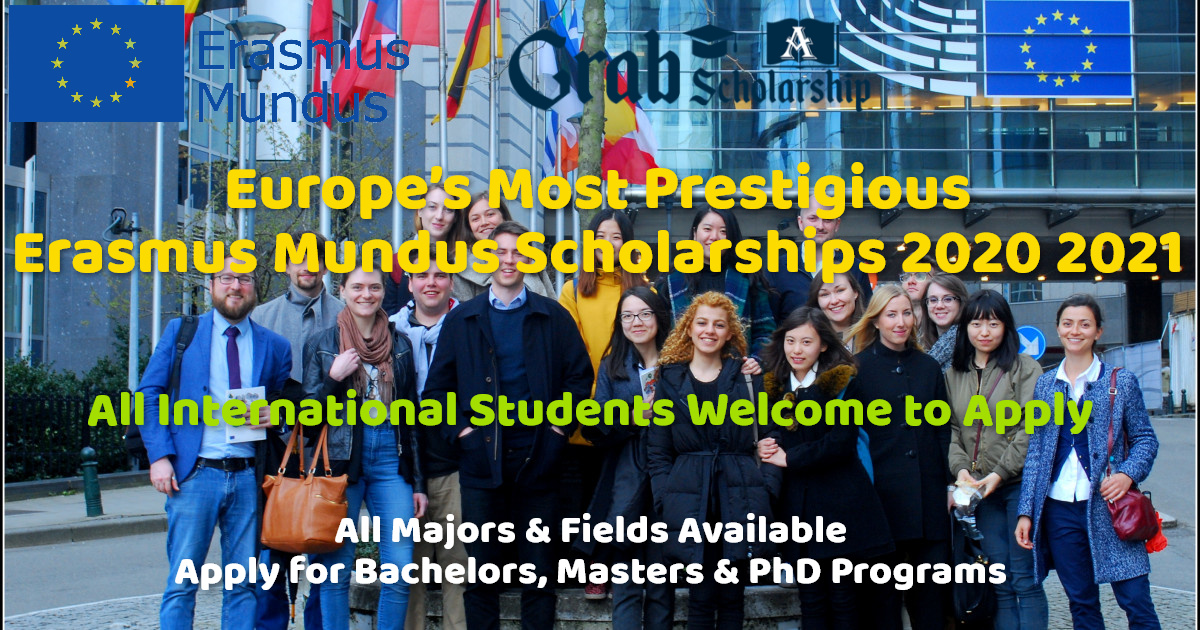 Erasmus Mundus Scholarship 2020 2021