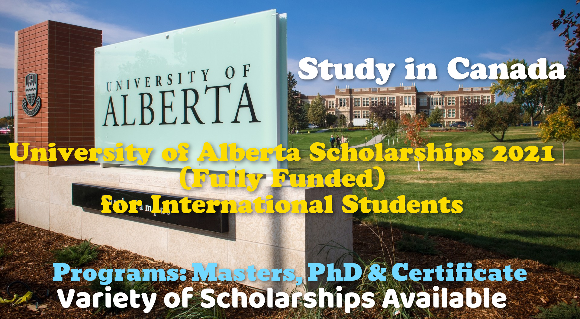 University of Alberta Scholarships 2021