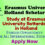 Erasmus University Holland Scholarship for International Students, Apply Now