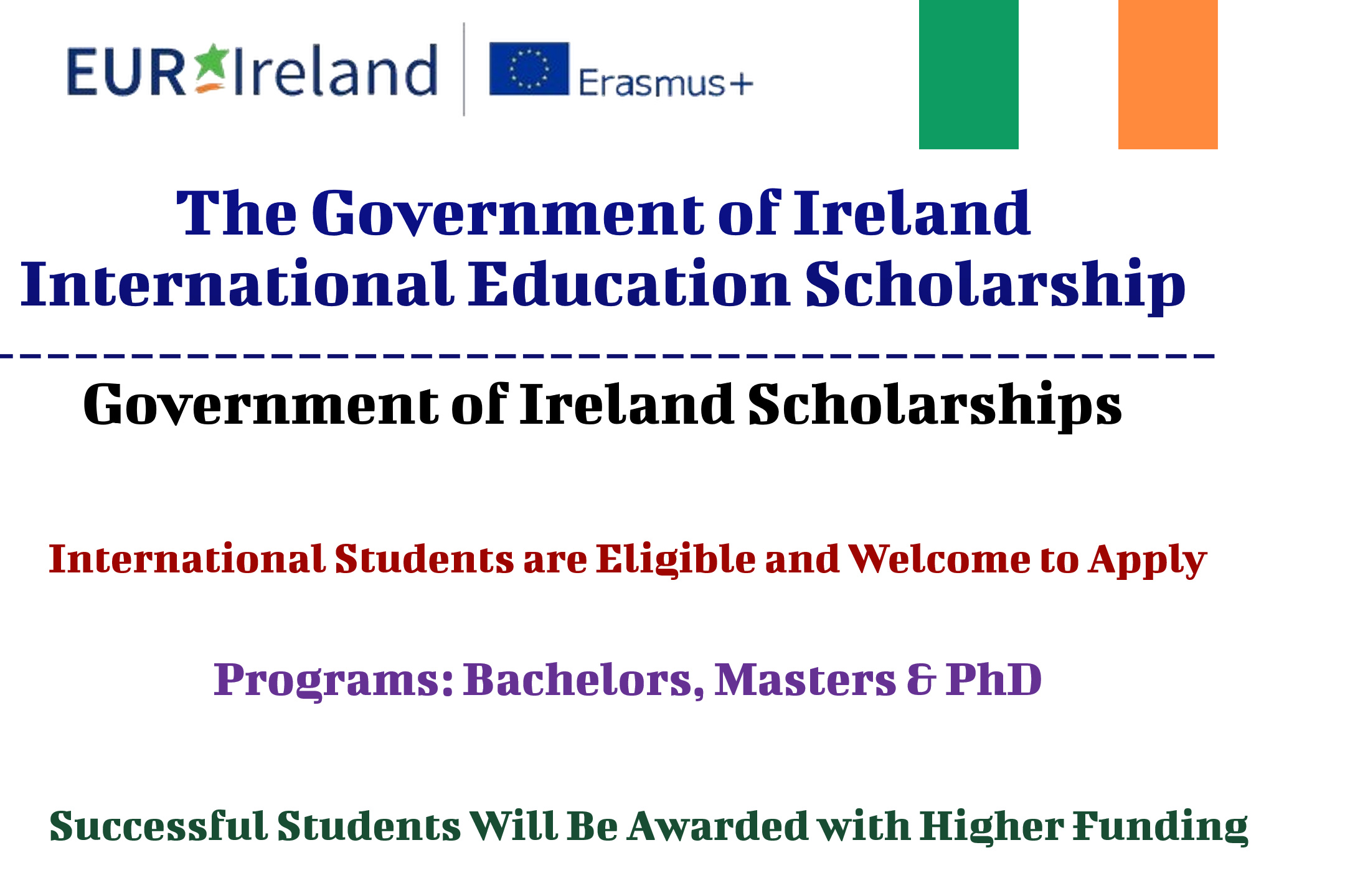 The Government of Ireland International Education Scholarship
