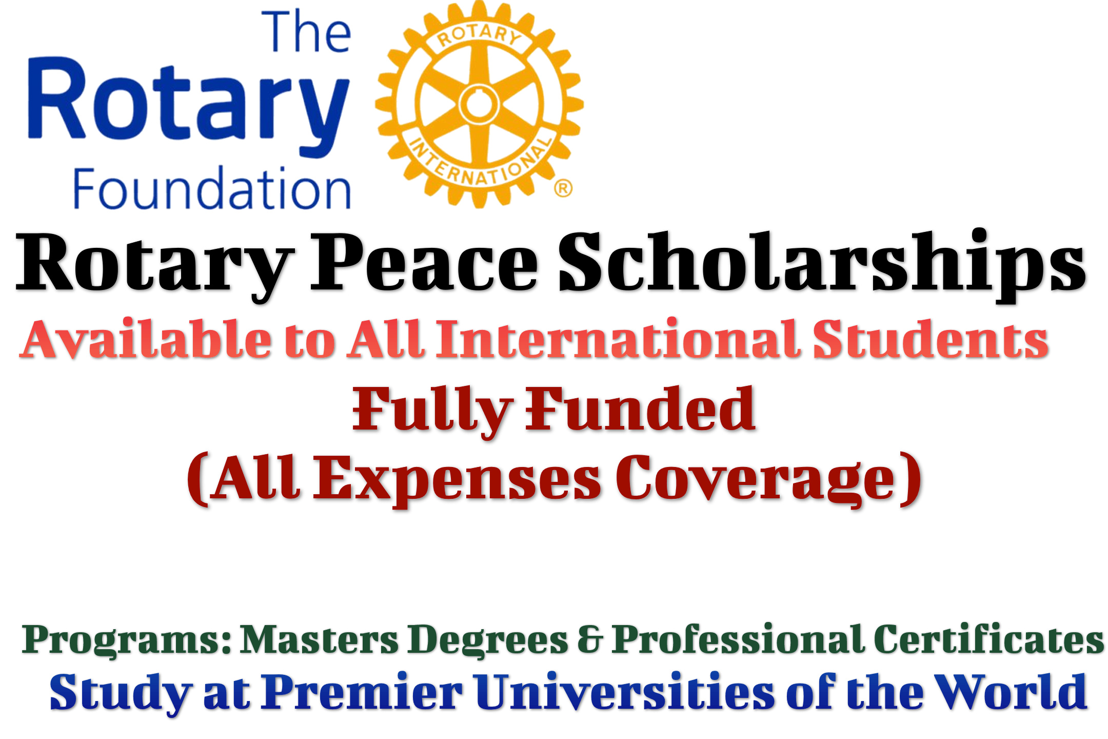 Rotary Peace Scholarship
