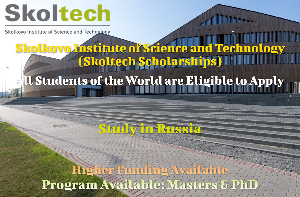 Skoltech Scholarships 2022 in Russia