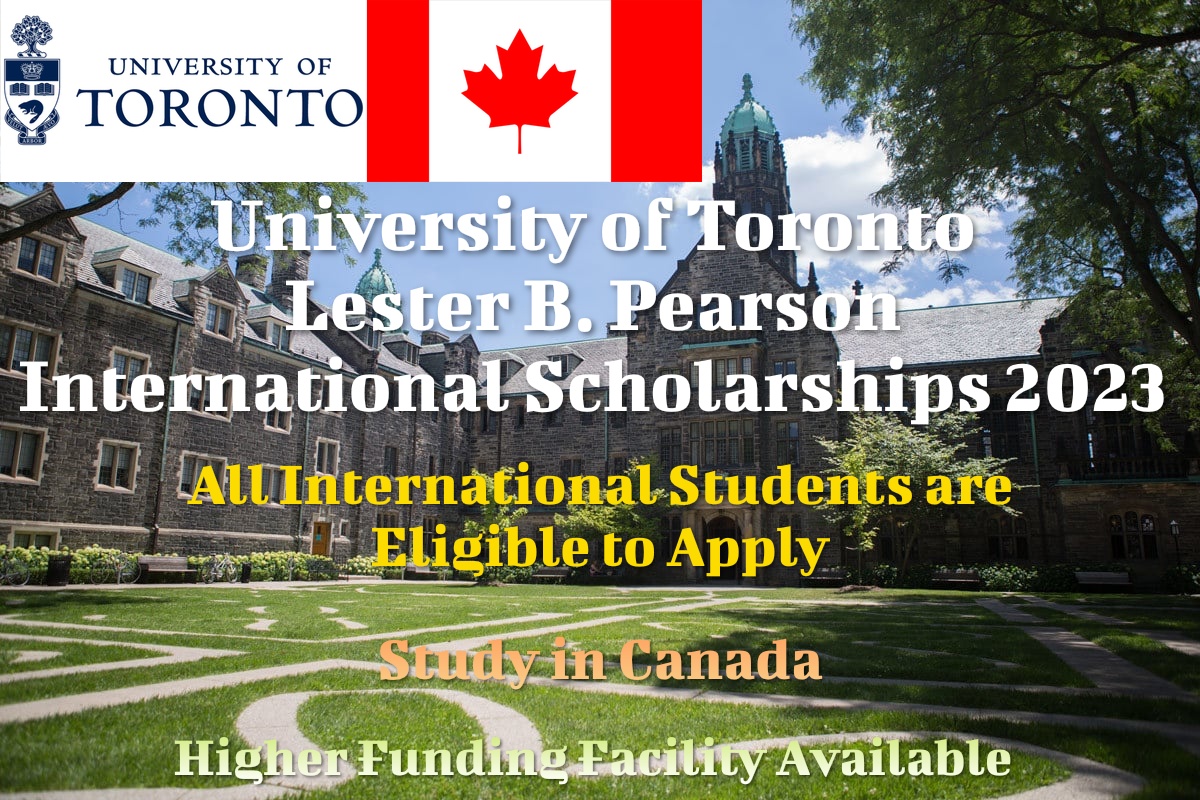 Lester B. Pearson International Scholarships 2023