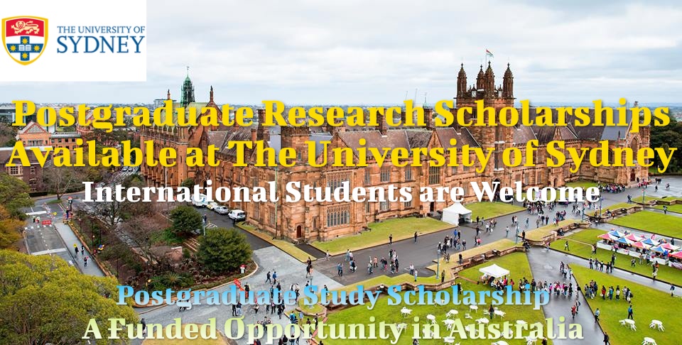 Postgraduate Research Scholarships University of Sydney