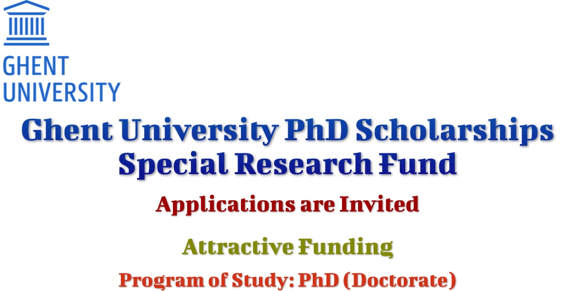 Ghent University PhD Scholarship 2023