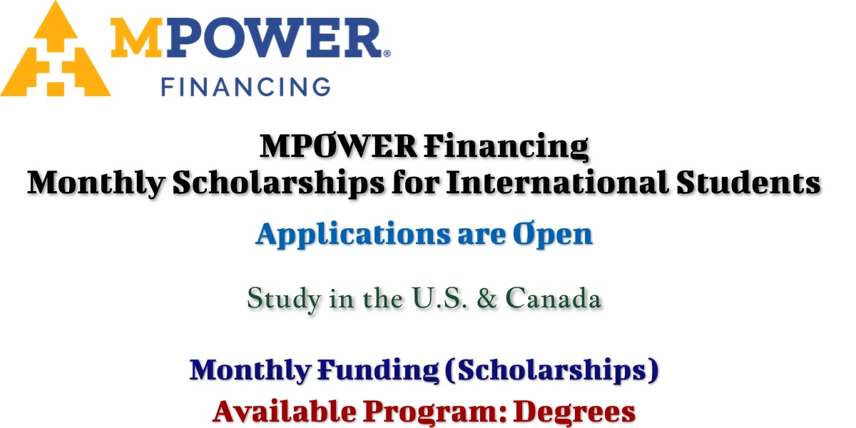 MPOWER Financing Monthly Scholarships for International Students