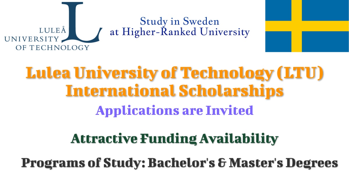 Lulea University of Technology (LTU) International Scholarships