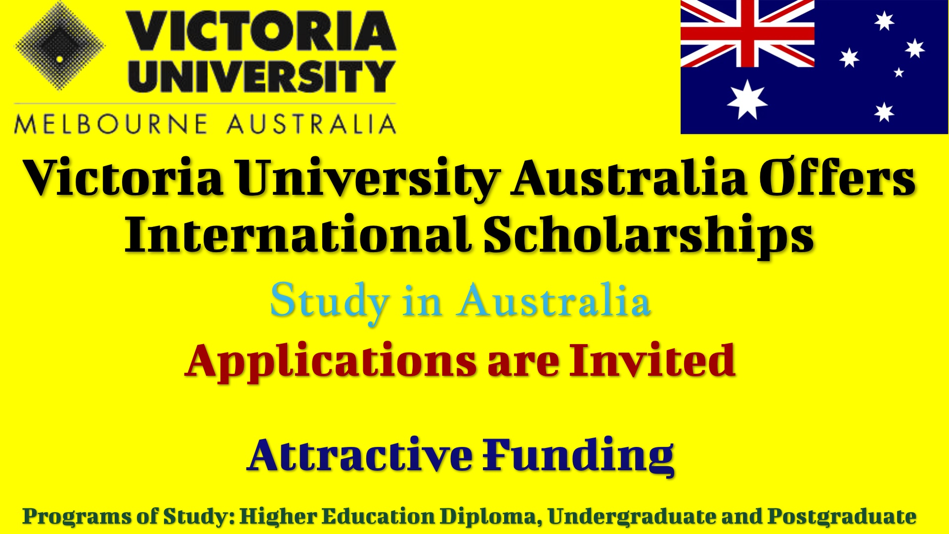 Victoria University International Scholarships