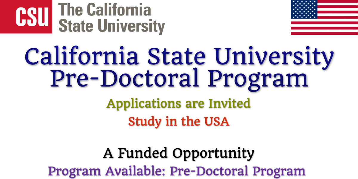 California State University Pre-Doctoral Program
