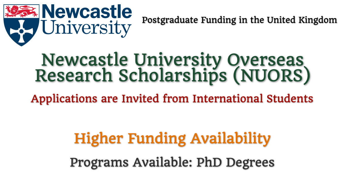 Newcastle University Overseas Research Scholarships (NUORS)