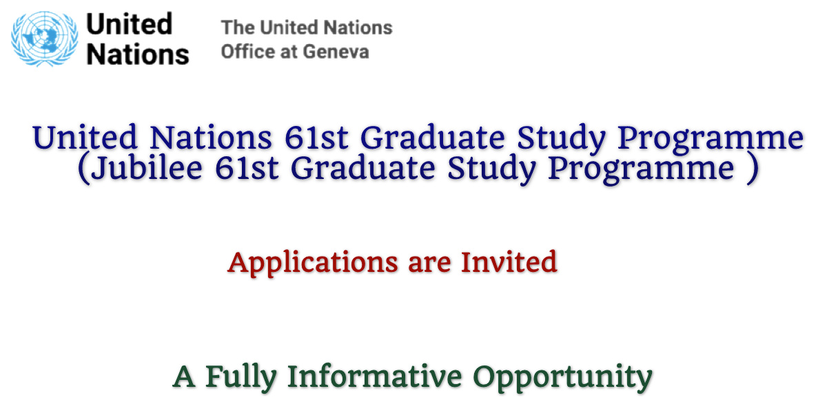 United Nations 61st Graduate Study Programme