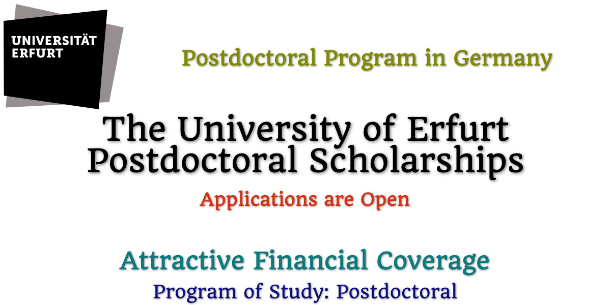 University of Erfurt Postdoctoral Scholarships