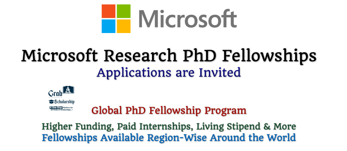 Microsoft Research PhD Fellowship