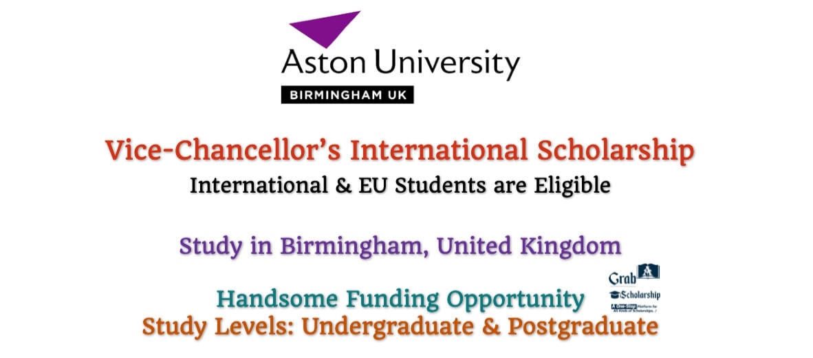 Aston University Vice-Chancellor’s International Scholarship