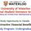 University of Waterloo International Student Entrance Scholarship in Canada (Attractive Funding)