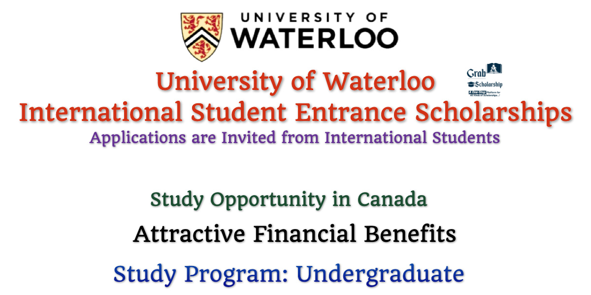 University of Waterloo International Student Entrance Scholarship