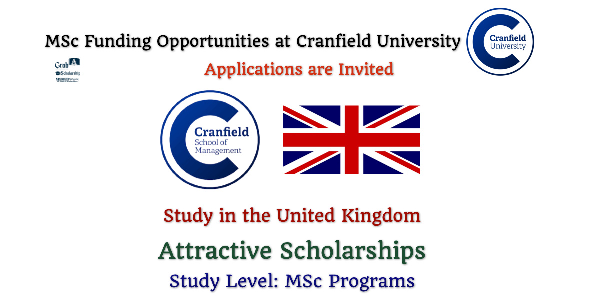 MSc Funding Opportunities at Cranfield University