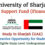 University of Sharjah Announces Student Support Fund (Financial Aid) – Study in Sharjah (UAE)