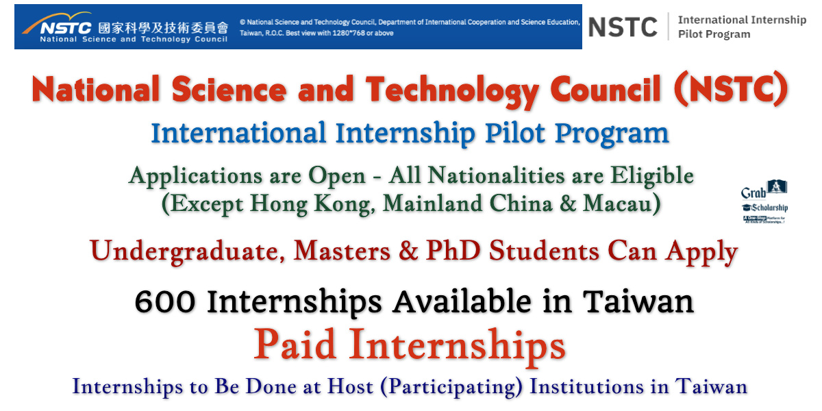 NSTC International Internship Pilot Program
