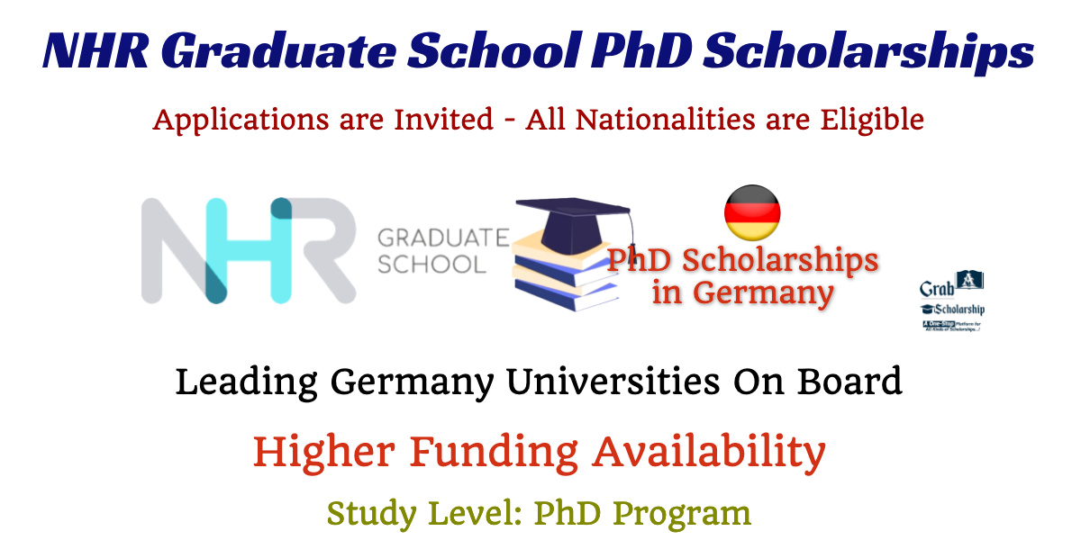 NHR Graduate School PhD Scholarships in Germany