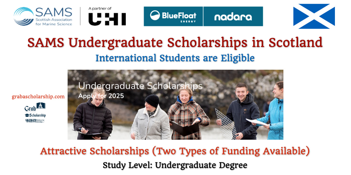 SAMS Undergraduate Scholarships in Scotland