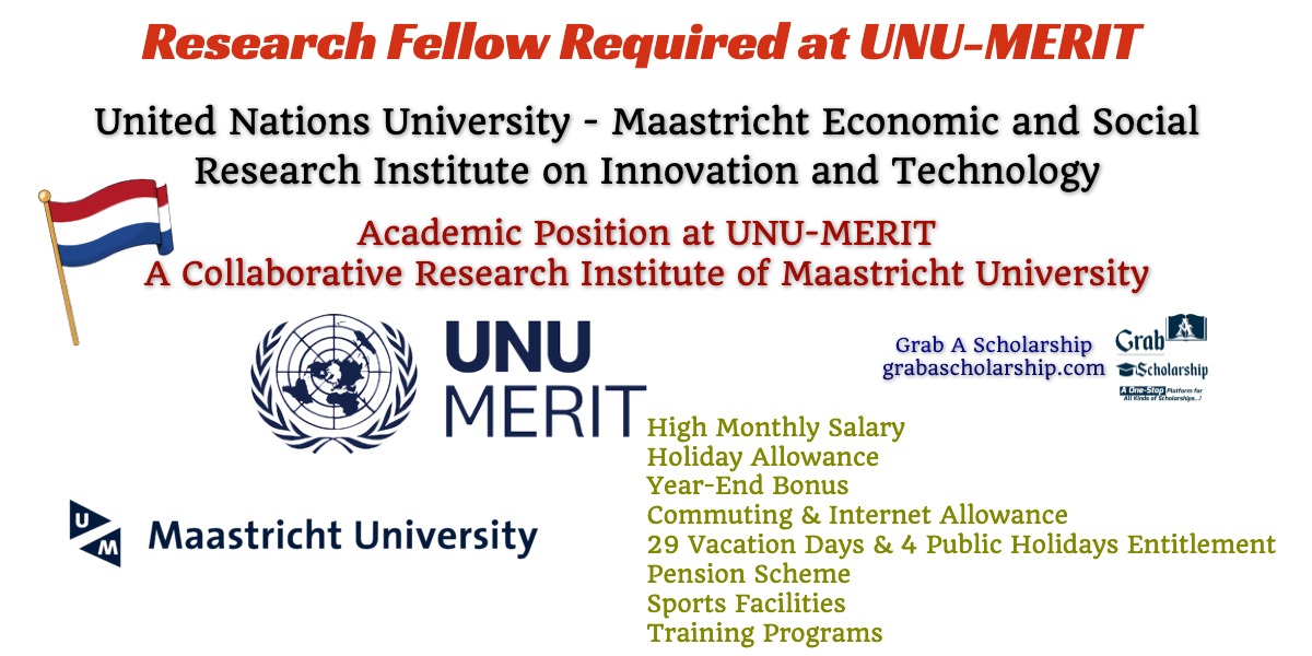Research Fellow Required at UNU-MERIT