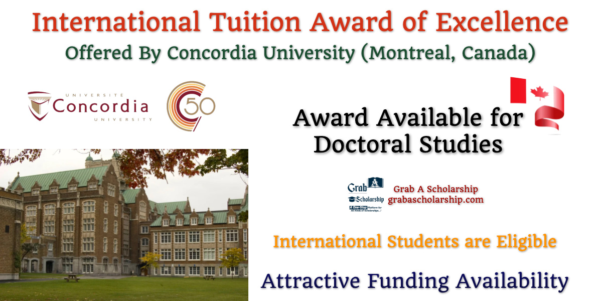 International Tuition Award of Excellence
