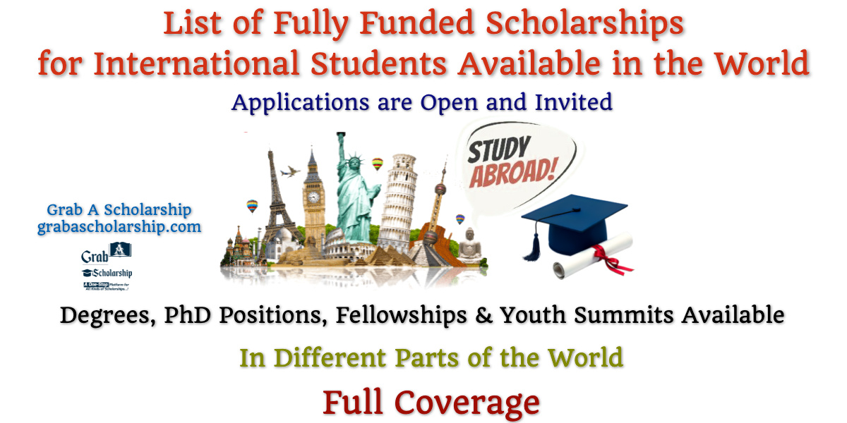 Fully Funded Scholarships for International Students