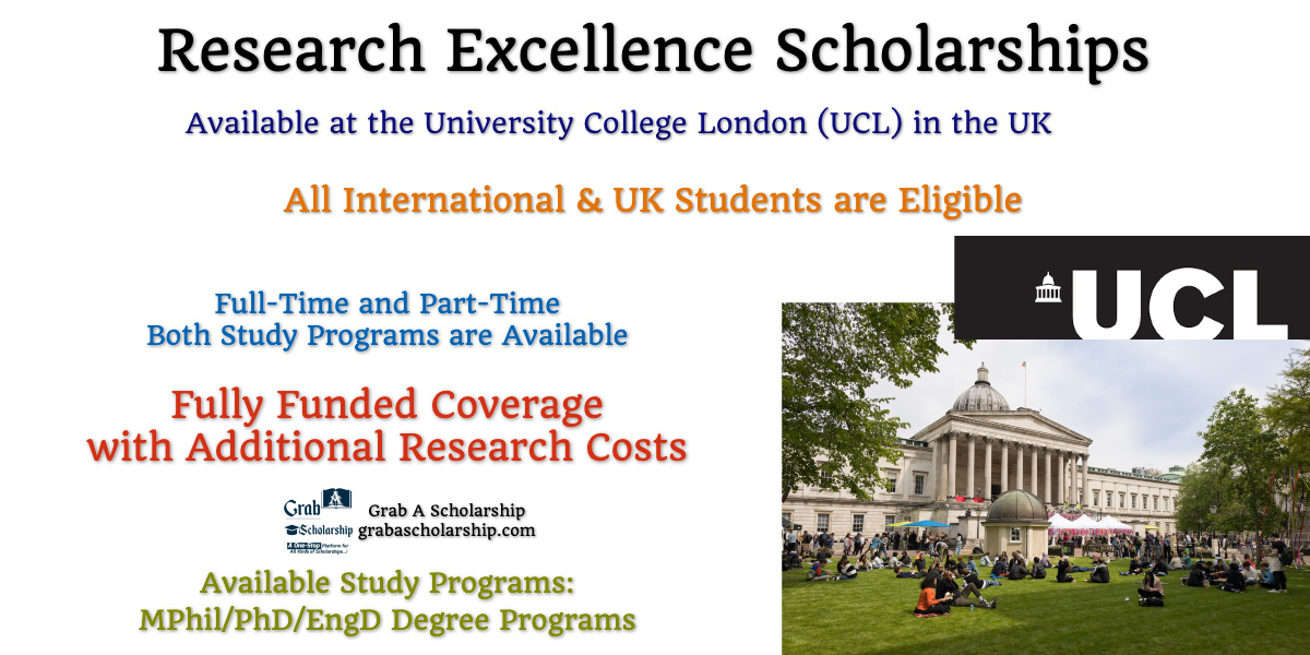 UCL Research Excellence Scholarship