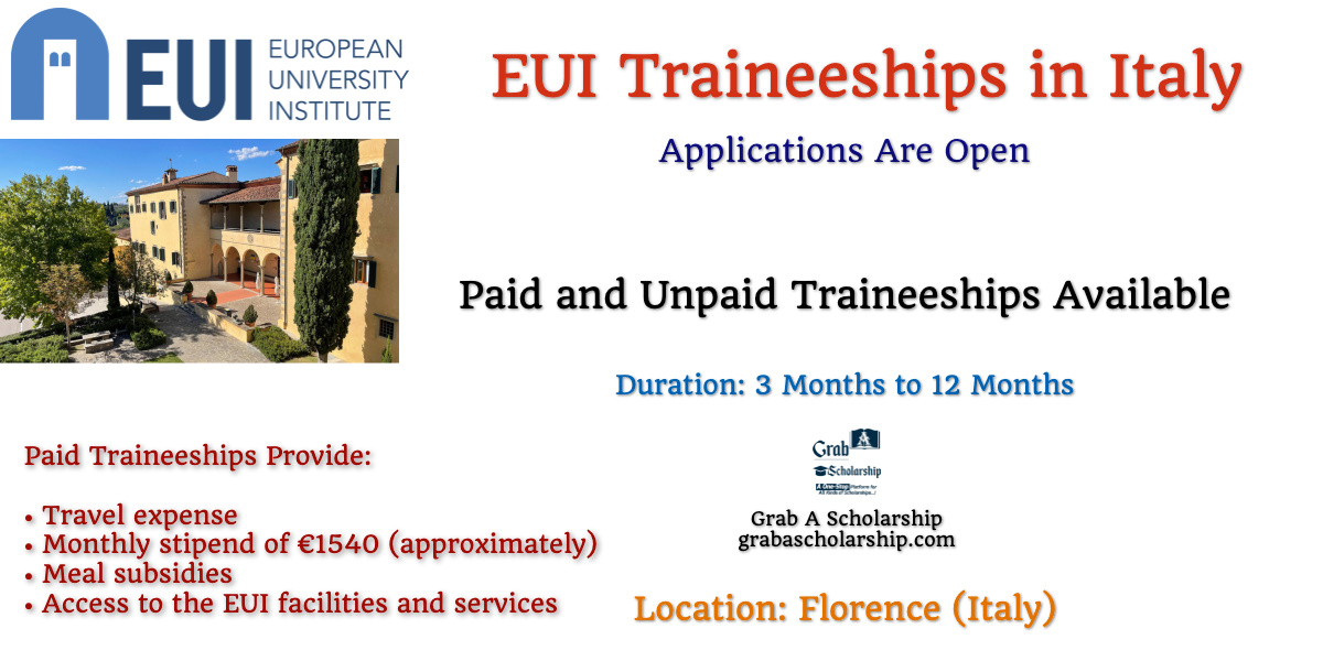 EUI Traineeships in Italy
