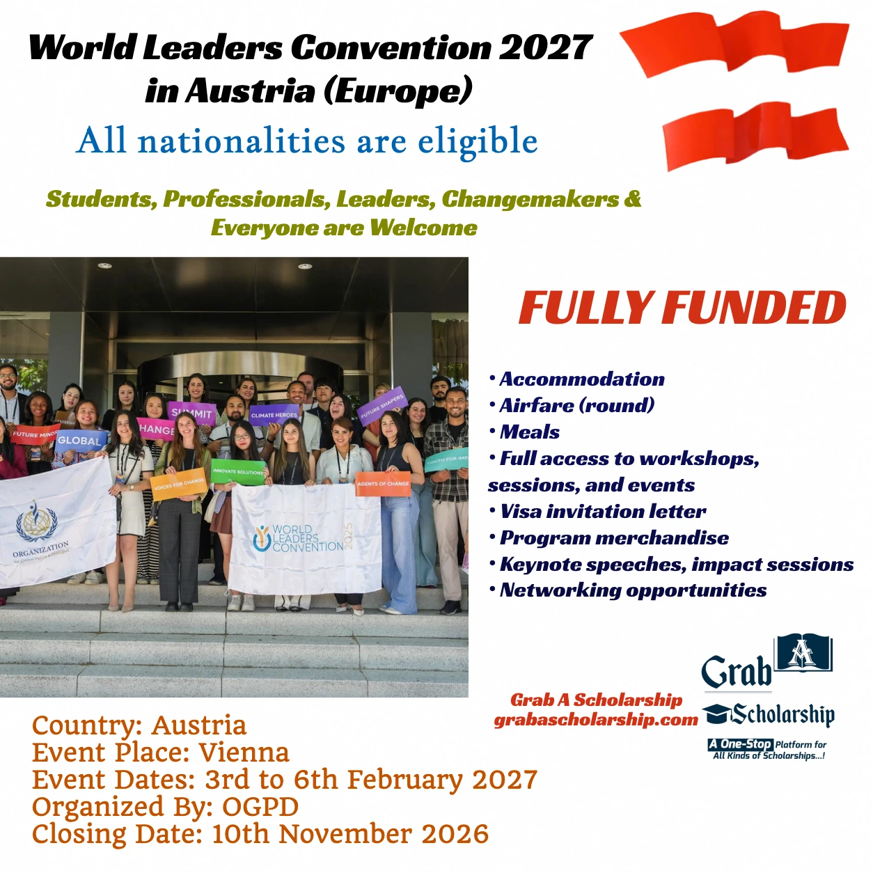 World Leaders Convention 2027 in Austria